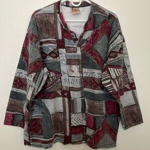 Chico’s 100% Cotton Fleece Pullover